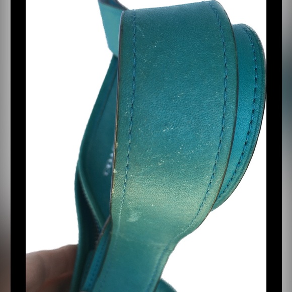 Coach Legacy Duffel Shoulder Handbag Teal Blue/Green - Picture 12 of 16